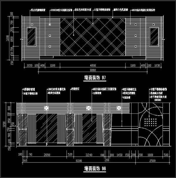 ��װ���ʩ��ͼ-ǽ��װ��CAD-Q06
