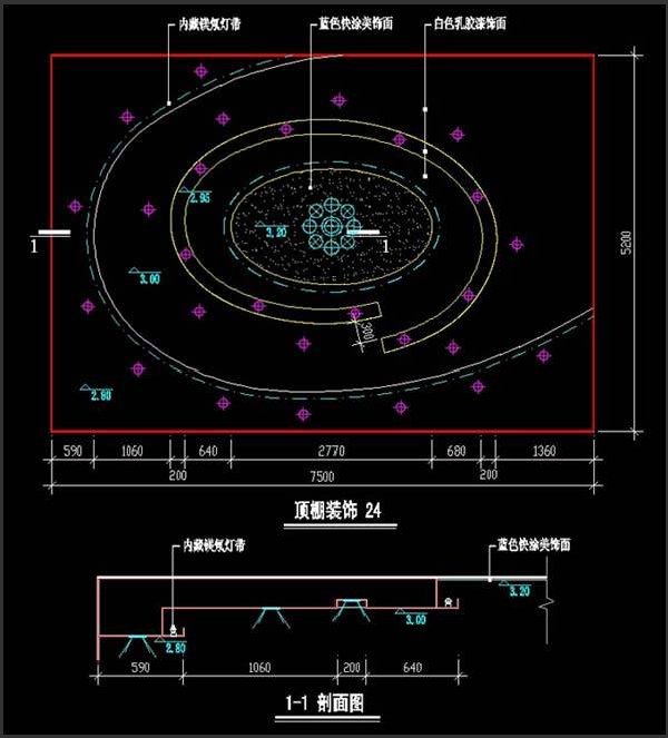��װ���CADʩ��ͼ-�컨����CAD-D43