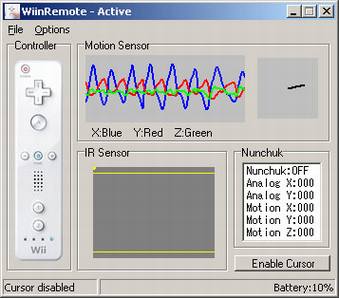 ��Wii Remote�ֱ���ɵ��Ե��������