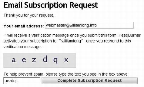 FeedBurner���ʼ����Ĺ�������