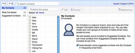 GmailͨѶ����ϵ�˹���
