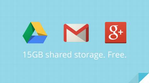 Google�ϲ��������洢�ռ�Ϊ15GB