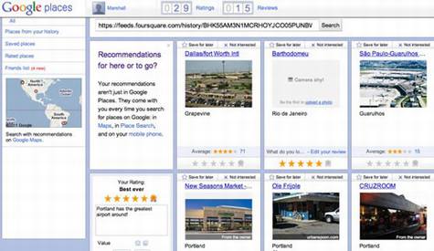 Google Places֧�ֵ������������