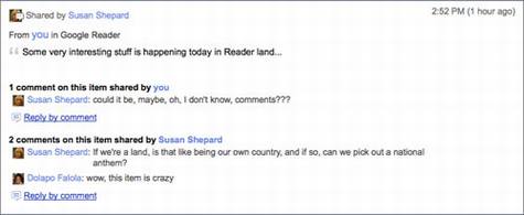 Google Reader֧�����۹���