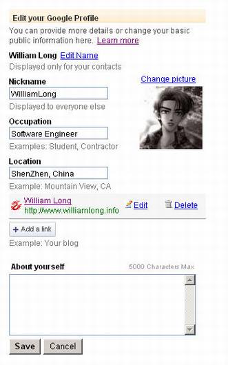 Google Profiles����ữ����Ӧ��
