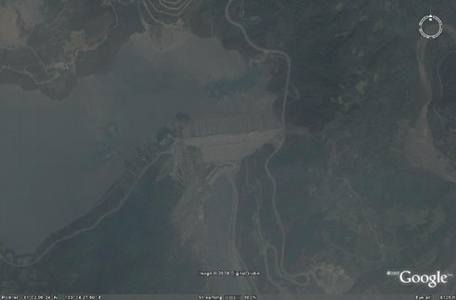��������ƺ��ˮ�ӵ�Google Earth���ǵ�ͼ�ر�