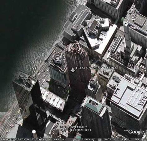 ŦԼС�ɻ�ײ¥�¹ʵ�Google Earth�ر��ļ�