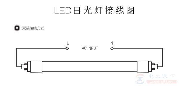 һ��led t8�ƹܵĽ���ͼ