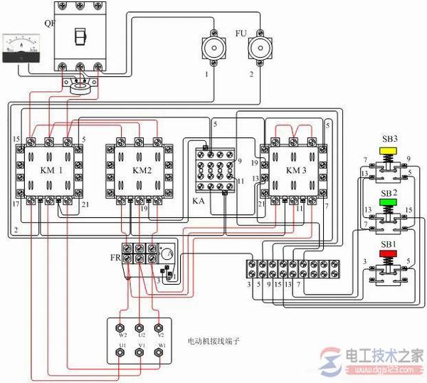 �ȼ̵���ʵ�ֵ綯�����ر����Ľ���ͼ