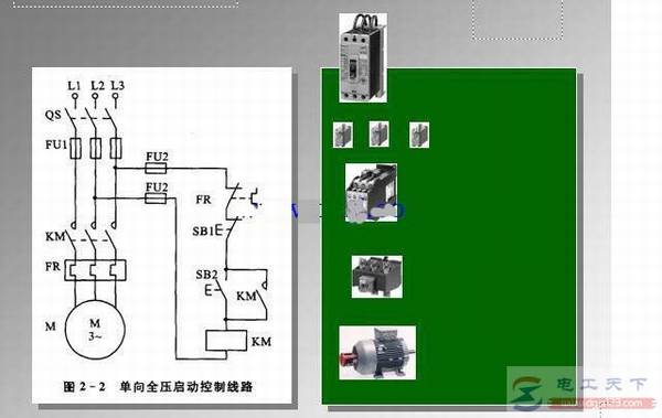 һ������綯���������п��Ƶĵ�·ͼ