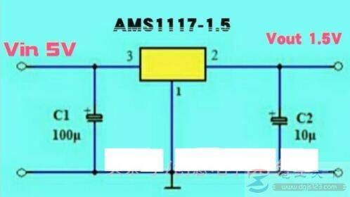 һ��5vת��1.5v��ѹ��·ͼ