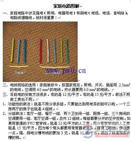 ��ͥ��·ʩ����װͼ˵��