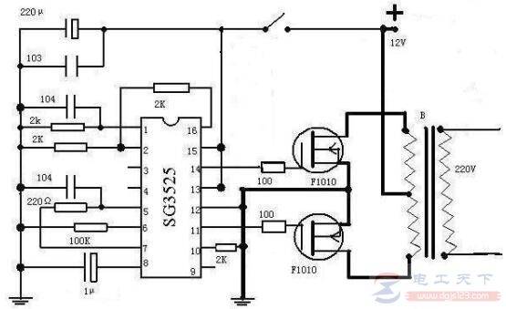 ֱ��12V��ôת��Ϊ����220V��