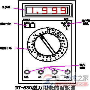 DT-830���������ñ��Ĳ�����Χ�����˵��