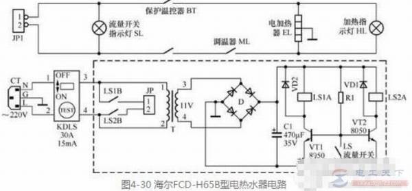 עˮʽ����ˮ��������FCD-H65B�͵���ˮ������·